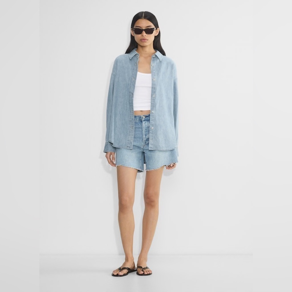 Aritzia Denim Forum The Ex-Boyfriend Hi Mid-Thigh Denim Short US 23